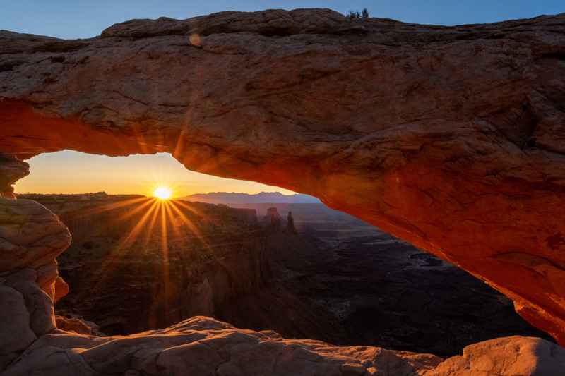 Lever soleil Mesa Arch